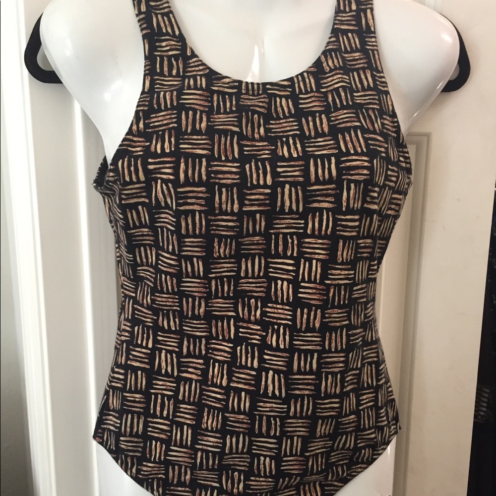 Adrienne Vittadini brown bodysuit